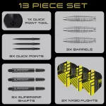 Darts szett steel Harrows QP NX90 Bomb, 25g 90% wolfram