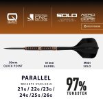 Dart szett steel Harrows QP Wolfram Trinity 22g, 97% wolfram