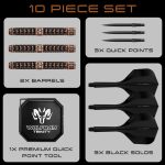 Dart szett steel Harrows QP Wolfram Trinity 25g, 97% wolfram