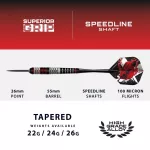 Dart szett steel Heavy Metal, 24g,  brass