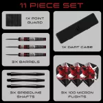 Dart szett steel Heavy Metal, 24g,  brass