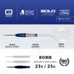Dart szett steel Harrows Geo Bomb, Quick Point, 25g, 90% wolfram