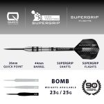 Dart szett steel Harrows QP Supergrip Bomb 25g, 90% wolfram