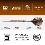Dart szett steel Harrows Luke Woodhouse Series 3, Quick Point, 23g, 90% wolfram