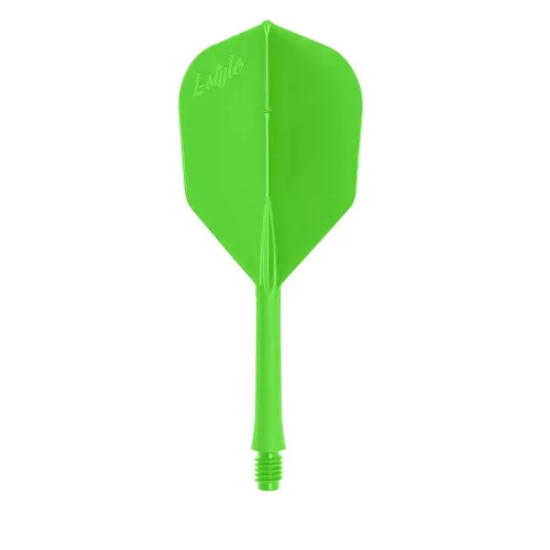 Darts integrált tollszár L-Style Barflight 260 neon zöld, L3 toll és közepes szár