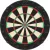 Darts tábla Bullet Apex Black Edition, verseny minőségű, élezett dróttal