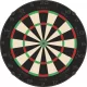 Darts tábla Bullet Apex Black Edition, verseny minőségű, élezett dróttal