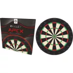 Darts tábla Bullet Apex Black Edition, verseny minőségű, élezett dróttal