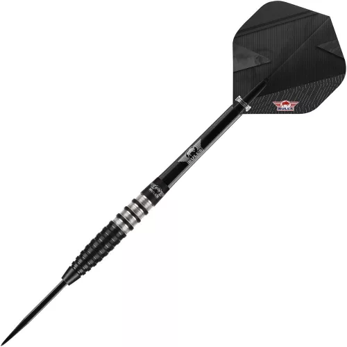 Darts szett steel Bull's Lightning Black, 21g 90% wolfrám