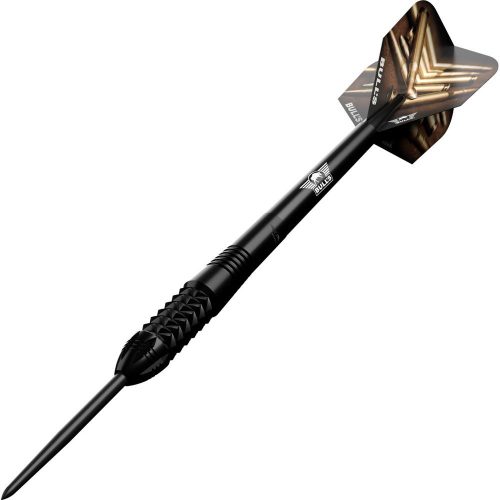 Darts szett steel Bull's Caliber Black 24g, 90% wolfrám