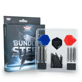   Darts szett csomag Bull's Bundle of Steel, 4x szett nyíl