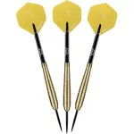 Darts szett steel Bull's Charge sárga, 24g brass