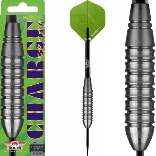 Darts szett steel Bull's Charge zöld, 22g acél