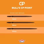 Darts fémhegy Bull's CP micro grip bronz, 32mm