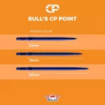 Darts fémhegy Bull's CP, gyűrűs kék 36mm