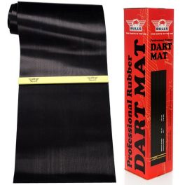 Darts gumi szőnyeg dobóléccel Bulls Rubber Oche 300×60cm, fekete