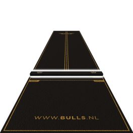 Darts puha szőnyeg dobóléccel Bull's Advantage 300×85cm, fekete-arany