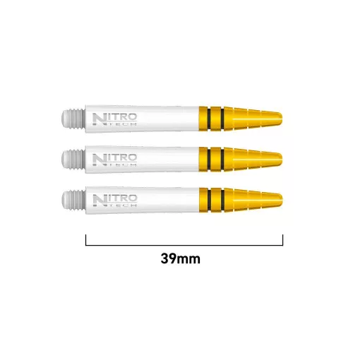 Dart szár közepes Red Dragon Nitro Ionic műanyag fém toppal, fehér 39mm