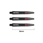Dart szár rövid Red Dragon Nitro XFire műanyag fém toppal, fekete 36mm