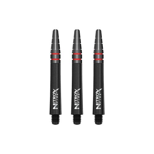 Dart szár közepes Red Dragon Nitro XFire műanyag fém toppal, fekete 39mm