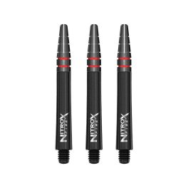 Dart szár hosszú Red Dragon Nitro XFire műanyag fém toppal, fekete 42mm