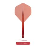 Darts toll és szár egyben Condor Axe átlátszó piros, standard toll és hosszú szár