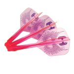 Darts toll és szár egyben Condor Axe Flap Wings neon rózsaszín, small toll és midi szár