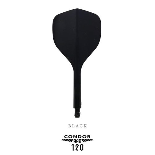 Darts toll és szár egyben Condor AXE 120 fekete, Standard toll és rövid szár 18mm