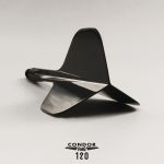 Darts toll és szár egyben Condor AXE 120 fekete, Standard toll és hosszú szár 30mm