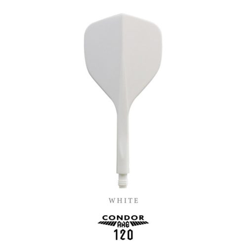 Darts toll és szár egyben Condor AXE 120 fehér, Standard toll és közepes szár 24mm