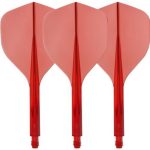 Darts toll és szár egyben Condor AXE 120 átlátszó piros, Standard toll és közepes szár 24mm
