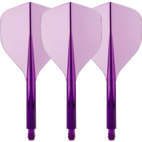 Darts toll és szár egyben Condor AXE 120 átlátszó lila, Standard toll és rövid szár 18mm