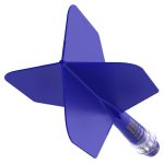 Darts toll és szár egyben Cuesoul ROST T19, királykék, Big Wing toll, 1-es méretű karbon szár