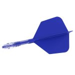 Darts toll és szár egyben Cuesoul ROST T19, királykék, Big Wing toll, 3-as méretű karbon szár