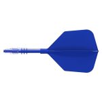Darts toll és szár egyben Cuesoul ROST T19, királykék, Big Wing toll, 3-as méretű karbon szár
