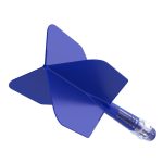Darts toll és szár egyben Cuesoul ROST T19, királykék, Big Wing toll, 3-as méretű karbon szár