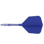 Darts toll és szár egyben Cuesoul ROST T19, királykék, Big Wing toll, 5-ös méretű karbon szár