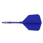 Darts toll és szár egyben Cuesoul ROST T19, királykék, Big Wing toll, 6-os méretű karbon szár