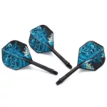 Darts toll és szár egyben Cuesoul ROST AK5 Black Tortoise, fekete Standard Wing toll és közepes szár