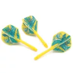 Darts toll és szár egyben Cuesoul ROST AK5 Azure Dragon sárga, Standard Wing toll és közepes szár