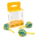 Darts toll és szár egyben Cuesoul ROST AK5 Azure Dragon sárga, Standard Wing toll és közepes szár
