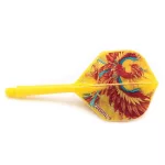 Darts toll és szár egyben Cuesoul ROST AK5 Vermilion Bird, sárga Standard Wing toll és közepes szár