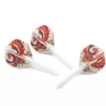 Darts toll és szár egyben Cuesoul ROST AK5 Vermilion Bird, fehér Standard Wing toll és közepes szár