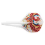 Darts toll és szár egyben Cuesoul ROST AK5 Vermilion Bird, fehér Standard Wing toll és közepes szár
