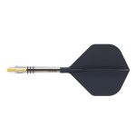 Darts toll és szár egyben Cuesoul ROST T19, fekete-sárga, Big Standard Wing toll, 6-os karbon szár