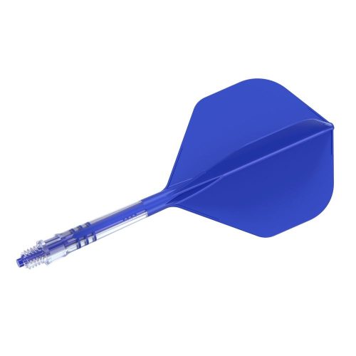 Darts toll és szár egyben Cuesoul ROST T19, királykék, Big Standard Wing toll, 4-es karbon szár