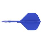 Darts toll és szár egyben Cuesoul ROST T19, királykék, Big Standard Wing toll, 4-es karbon szár