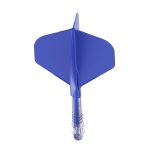 Darts toll és szár egyben Cuesoul ROST T19, királykék, Big Standard Wing toll, 4-es karbon szár