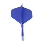 Darts toll és szár egyben Cuesoul ROST T19, királykék, Big Standard Wing toll, 5-ös karbon szár
