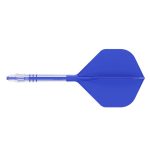 Darts toll és szár egyben Cuesoul ROST T19, királykék, Big Standard Wing toll, 6-os karbon szár